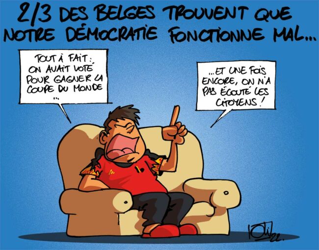 La démocratie en question par "Les humeurs d'Oli" (https://www.humeurs.be/)