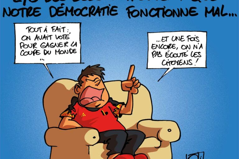 La démocratie en question par "Les humeurs d'Oli" (https://www.humeurs.be/)